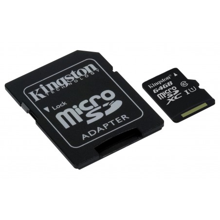 Kingston 64 Go MicroSDXC Classe 10 UHS-I