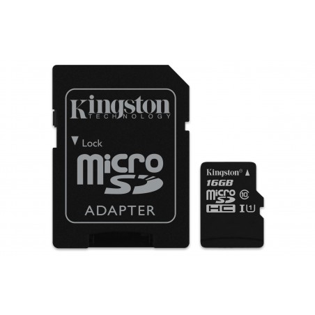 Kingston Technology Canvas Select mémoire flash 16 Go MicroSDHC Classe 10 UHS-I