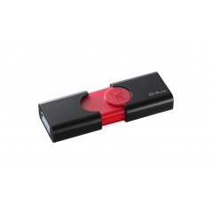 Kingston Technology DataTraveler 106 lecteur USB flash 64 Go USB Type-A 3.0 (3.1 Gen 1) Noir, Rouge