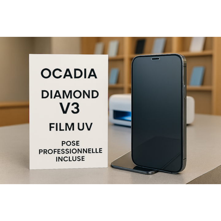 OCADIA DIAMOND V3 – Film Hydrogel UV avec Pose Professionnelle Incluse