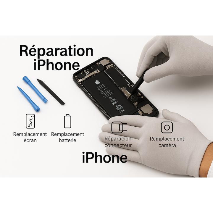 Réparation iPhone – Tous modèles & types de réparations